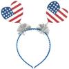 Amscan Patriotic Hearts Headbopper Party Accessory, 9" x 7", Multicolor-1 Pc view 1