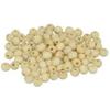 Artemio Set of 260 Round Beads Decoration, Wood, Yellow, 13 x 9 x 1.5 cm view 1