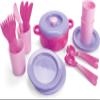 Dantoy Dinner Set for 4, Role Play Toys for Kids with 22 Pieces, Princess Pink, Multicolor, 16 x 13 x 18.5 cm view 1