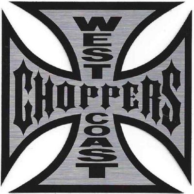 hotrodspirit - West Coast Choppers Sticker 16 cm Maltese Cross Biker USA