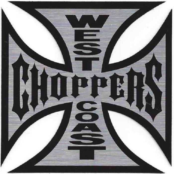 hotrodspirit - West Coast Choppers Sticker 16 cm Maltese Cross Biker USA