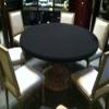 Speed lite poker table cover - felt style tablecloth - cover only - Ideal upgrade surface for any worn felt poker game table cover (black, 72 inch round) view 2