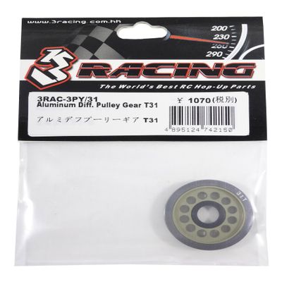 Aluminum Diff. Pulley Gear T31 / 3Racing / 3RAC-3PY/31