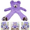 6.5 Feet Huge Giant Teddy Bear Cover, Big Bear Costume Suit (Not Filled),(Purple, 2 m) view 2