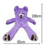 6.5 Feet Huge Giant Teddy Bear Cover, Big Bear Costume Suit (Not Filled),(Purple, 2 m) view 3