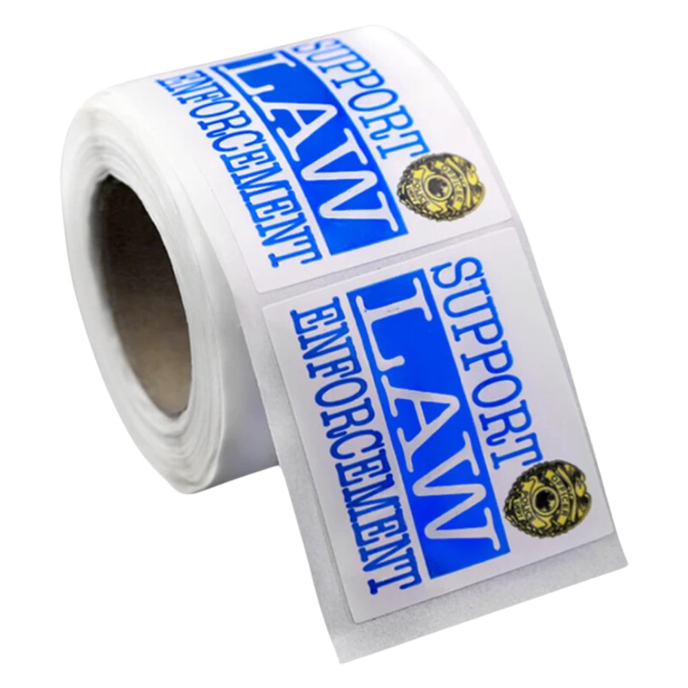 250 Police Support Law Enforcement Stickers - Wholesale Support Law Enforcement Decorative Stickers