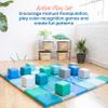 ECR4Kids SoftZone Patchwork Activity Mat and Toddler Blocks, Soft Playset, Contemporary, 13-Piece view 3