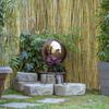 Alpine Corporation 10" Diameter Indoor Outdoor Glass Gazing Globe Garden Decor, Purple view 2