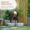 Alpine Corporation 10" Diameter Indoor Outdoor Glass Gazing Globe Garden Decor, Purple view 4