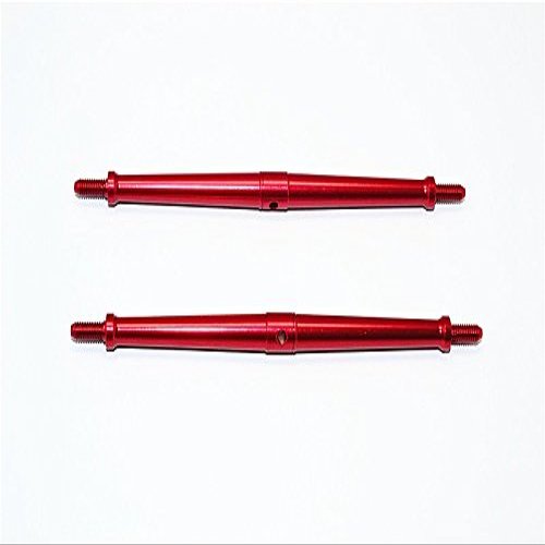 Aluminum 4mm Clockwise And Anticlockwise Turnbuckles (Total Length 120.5mm - Both Side Thread 10mm) - 1Pr Red