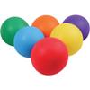 Constructive Playthings Set of 6 Heavy Rubber Colored Playground Balls view 1