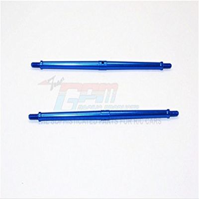 Aluminum 4mm Clockwise And Anticlockwise Turnbuckles (Total Length 147.5mm - Both Side Thread 10mm) - 1Pr Blue
