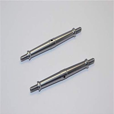Aluminum 5mm Clockwise And Anticlockwise Turnbuckles (Total Length 96mm - Both Side Thread 11mm) - 1Pr Gray Silver