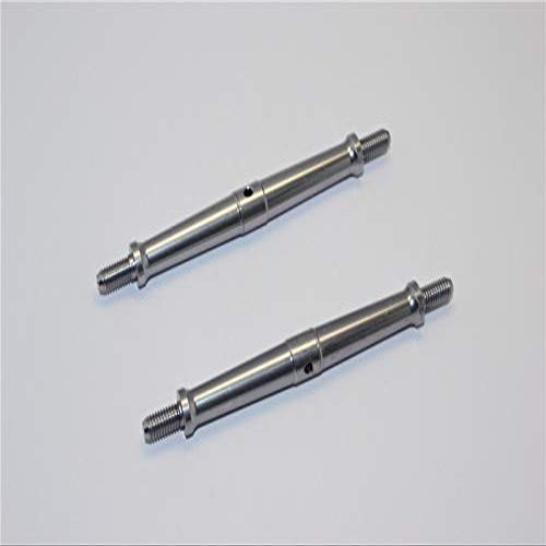 Aluminum 5mm Clockwise And Anticlockwise Turnbuckles (Total Length 96mm - Both Side Thread 11mm) - 1Pr Gray Silver