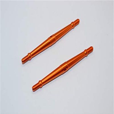 Aluminum 5mm Clockwise And Anticlockwise Turnbuckles (Total Length 87mm - Both Side Thread 10mm) - 1Pr Orange