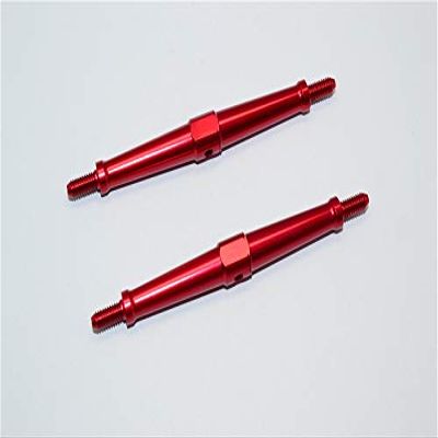 Aluminum 4mm Clockwise And Anticlockwise Turnbuckles (Total Length 86.5mm - Both Side Thread 9.5mm) - 1Pr Red