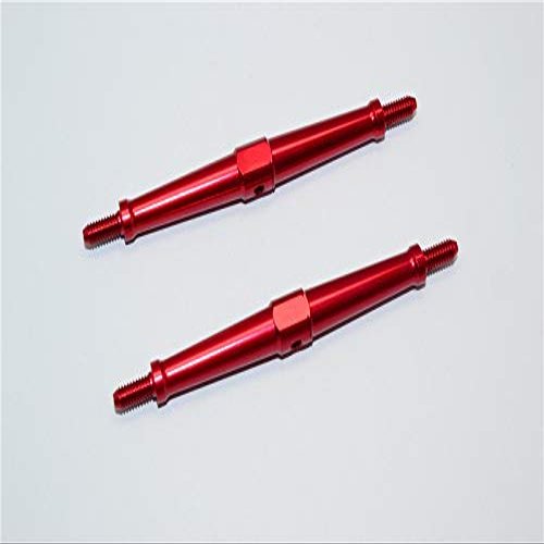 Aluminum 4mm Clockwise And Anticlockwise Turnbuckles (Total Length 86.5mm - Both Side Thread 9.5mm) - 1Pr Red
