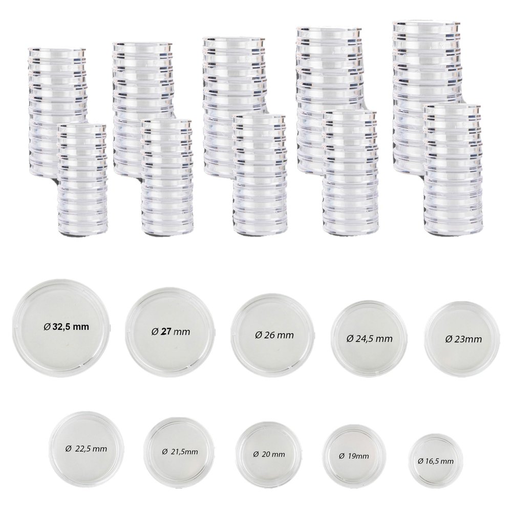 Prophila assortiment de Capsules (100 pices) Format intrieur de 16,5 jusqua 33 mm