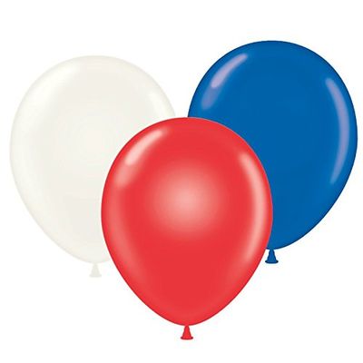 Tuf Tex Balloons 11" Patriotic Assortment Latex Balloon 100ct