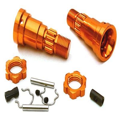 Integy Billet Machined +0mm Ext. Stub Axles for C27070, C27071 & C27072
