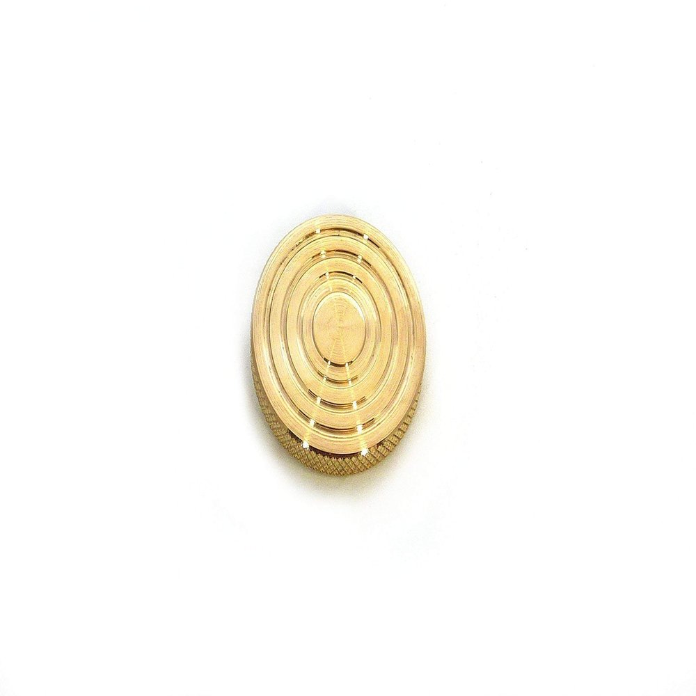THE FLATTOP - POLISHED BRONZE HANDMADE EDC SPINNING TOP - MADE IN THE USA - Gifts for Men