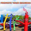 Sky Dancers Inflatable Tube Attachment- 20 Feet Tall Wacky Inflatable Tube Guy (Blower Not Included) - Red view 4