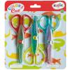 Aladine - Colors Cut Cranteurs - Set of 3 Cranteurs Scissors - Creative Leisure for Children - Ergonomics and Safety - from 5 Years Old view 1