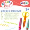 Aladine - Colors Cut Cranteurs - Set of 3 Cranteurs Scissors - Creative Leisure for Children - Ergonomics and Safety - from 5 Years Old view 3