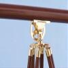 Handcrafted Model Ships Floor Standing Brass/Wood Griffith Astro Telescope 65" - Vintage Brass Telescop view 2