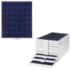 Prophila Coin Box Gray 42 Round compartments for 2-Euro-Coins in Capsules or Coins up to 32 mm, Blue Insert view 1