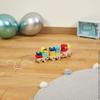 Janod - Baby Forest Wooden Train - Pull-Along Toy - 17 Blocks Included - Learning Shapes and Colours - Developing Fine Motor Skills - from 1 Year Old, J08022 view 2