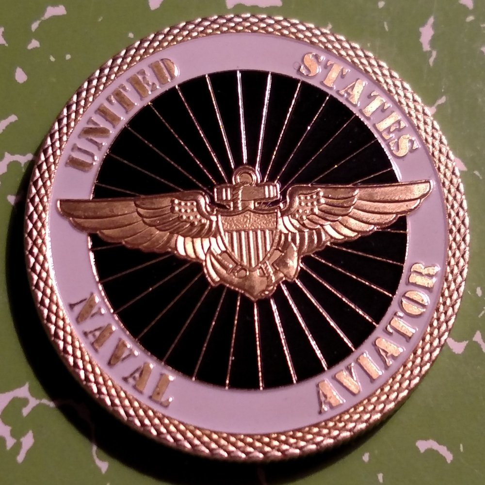 Navy Naval Aviator Military Challenge Art Coin