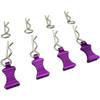 Hot Racing AC03EZ07 Silver Bent Body Clips 21.5mm Long .8mm Wire (4) view 1