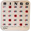 Regal Bingo Bulk Bingo Cards with Sliding Windows - Reusable Large Print Bingo Game Cards for Adults Large Group - 50 Pack, Woodgrain view 1