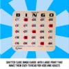 Regal Bingo Bulk Bingo Cards with Sliding Windows - Reusable Large Print Bingo Game Cards for Adults Large Group - 50 Pack, Woodgrain view 4