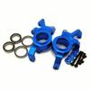 Aluminum Front Steering Blocks Left + Right - 1PR for Traxxas 1/5 XMAXX X-Maxx 6S 8S 7737 Blue view 1