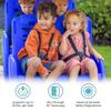 Gaggle by Foundations 4 Seat Buggy | 4-Seat Quad Stroller with 5-Point Harness for Added Safety | Multi-Child Buggy with Soft Stop Brake | Fits Through Standard Doorways | Blue view 2