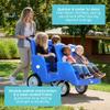 Gaggle by Foundations 4 Seat Buggy | 4-Seat Quad Stroller with 5-Point Harness for Added Safety | Multi-Child Buggy with Soft Stop Brake | Fits Through Standard Doorways | Blue view 3