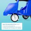 Gaggle by Foundations 4 Seat Buggy | 4-Seat Quad Stroller with 5-Point Harness for Added Safety | Multi-Child Buggy with Soft Stop Brake | Fits Through Standard Doorways | Blue view 4