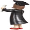 Mopec Girl Graduation Cake Figure 16.5cm view 3