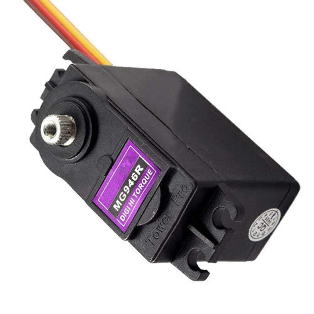 Mallofusa Metal Gear MG946R Servo Digital Metal Servo 12kg High Speed Torque for RC Car Boat Plane Helicopter