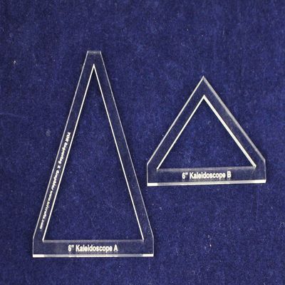 2 Pc Kaleidoscope Set 6 Inch 1/8 Inch for 6 Inch Finished Square Window Frame Style