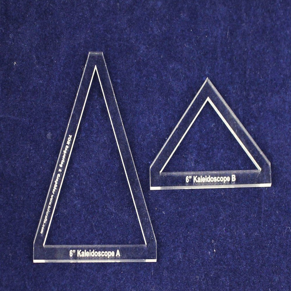 2 Pc Kaleidoscope Set 6 Inch 1/8 Inch for 6 Inch Finished Square Window Frame Style