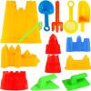 Liberty Imports 15-Piece Sand Castle Building Kit - Ultimate Beach Toy Set with Large Bucket, Rake, Shovels, Molds, and More - Ideal for Kids' Sand Play, Beach Fun, and Outdoor Activities view 1