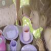 Dantoy Coffee Set for 4, Role Play Tea Party with 17 Pieces Pretend Play Toys for Kids  Princess Pink view 3