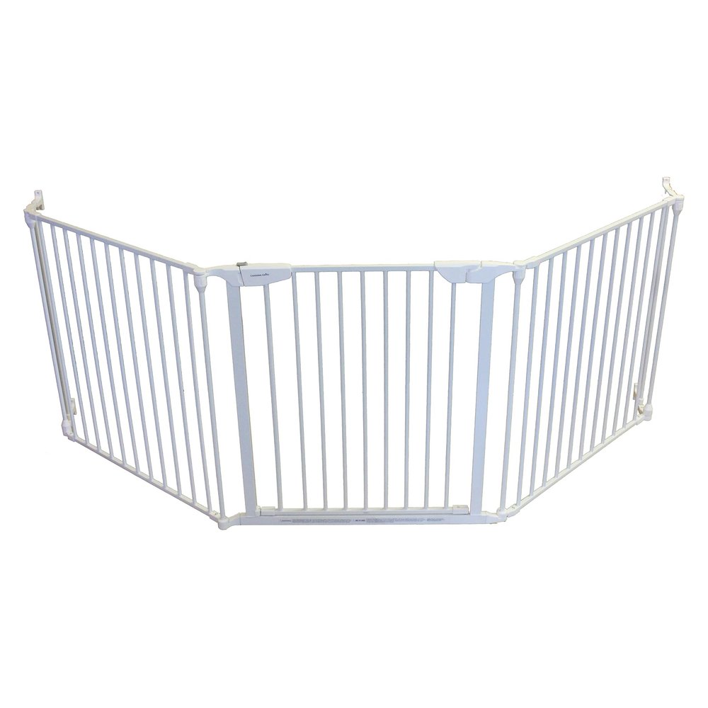Cardinal Gates EX100 XpandaGate Expandable Baby Gate - Extra Wide Dog Gate - Adjustable Safety Gate for Kids & Pets - 30 to 90 Inches Wide - White
