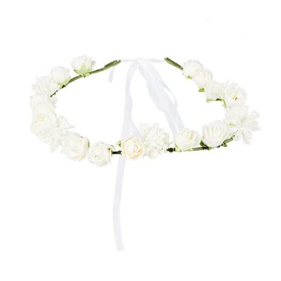 BOLAND 52222 Ibiza Headband Costume, One Size White