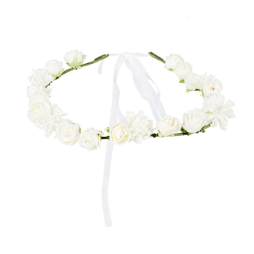 BOLAND 52222 Ibiza Headband Costume, One Size White