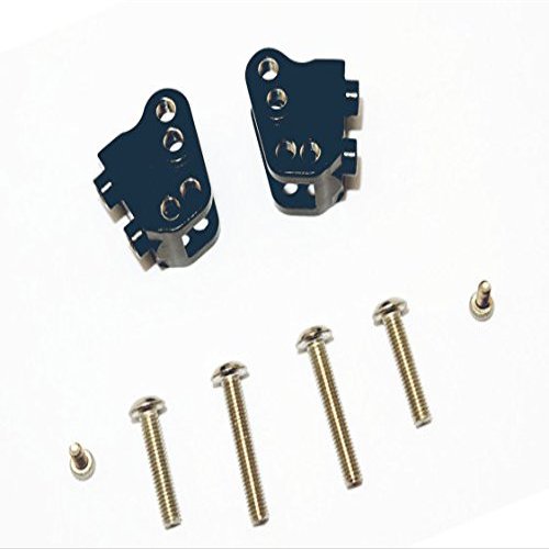 Aluminum Front Rear Link Mounts Black for Axial 1/10 SCX10 II AX31384