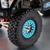 2PCS Blue CNC 1.9'' Alloy Beadlock Outside Wheel Rim for Axial SCX10 RC Car #1127 view 3